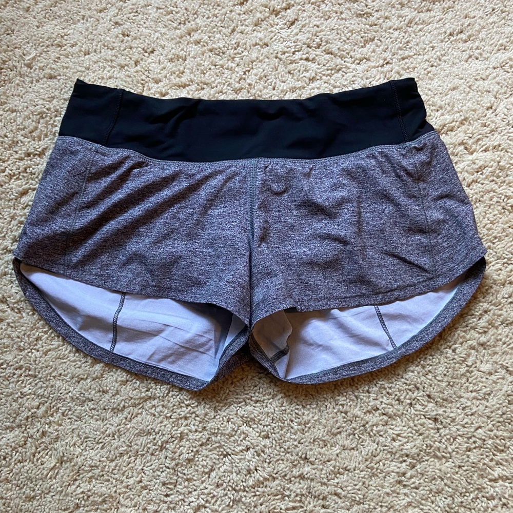Lululemon speed up shorts size 4 in grey